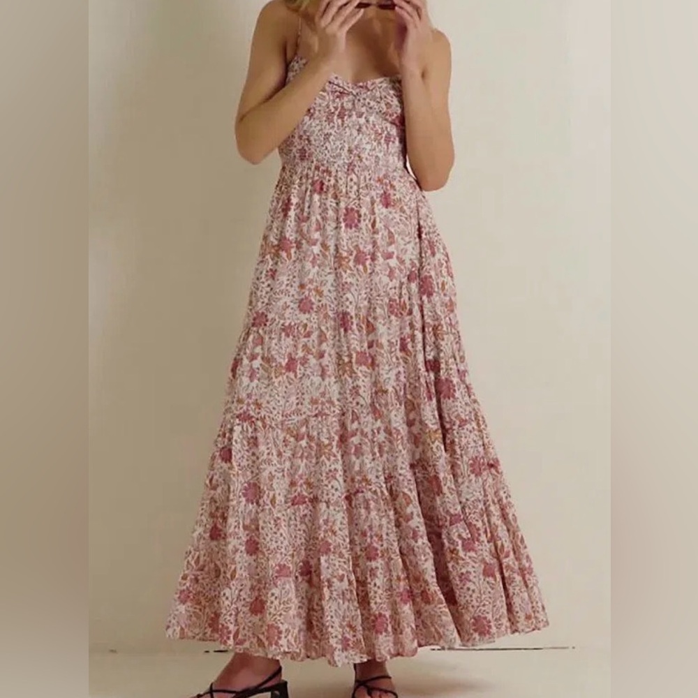 Free People Sundrenched Printed Maxi Dress